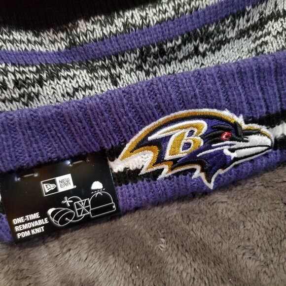New Era Baltimore Ravens Warm Beanie Toque Unisex Men’s Women’s NWT - Picture 2 of 5